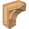 Ekena Millwork Thorton Arts and Crafts Rough Sawn Bracket w/ Offset Brace, Western Red Cedar, 8"W x 18"D x 18"H BKT0806X18X18THR03RWR - alternate 1